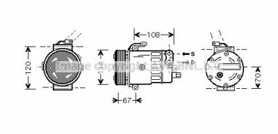 AVA QUALITY COOLING olak319 -  Компрессор, кондиционер